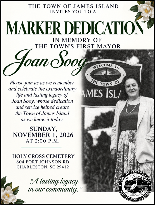 Flyer for 11/1/26 at 2 pm dedication