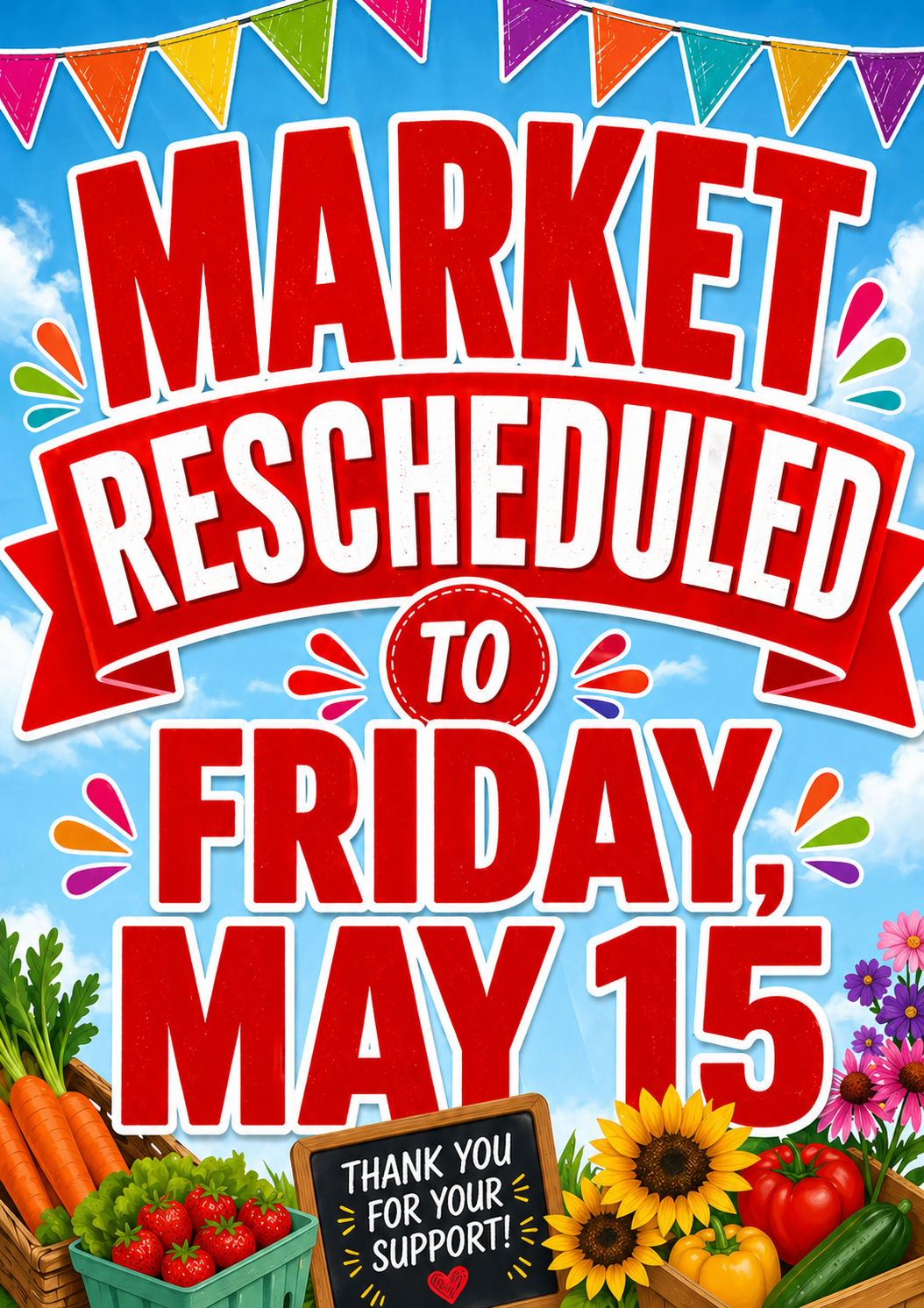 May Market Rescheduled to May 15